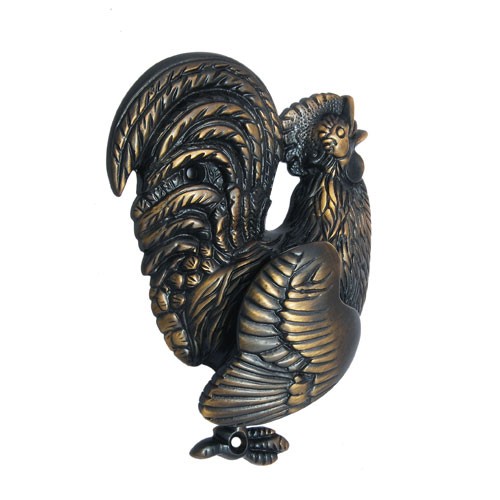 "Hen" Brass Door Knocker 